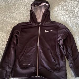 Nike, black zip up hoodie, boys, size medium